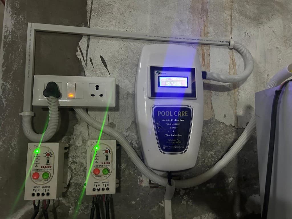 Installed pool system controller and electrical integration setup