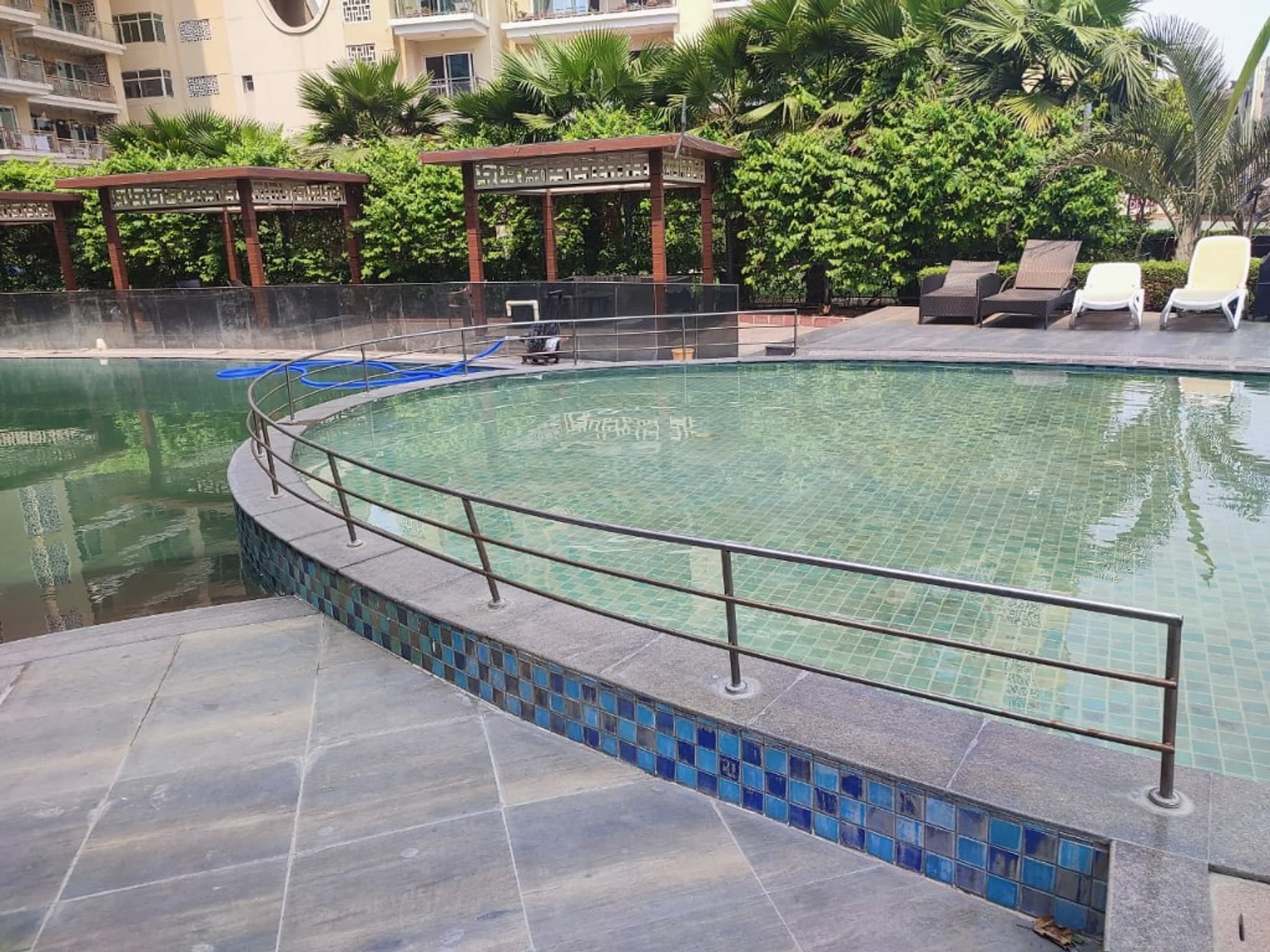 Residential pool installation environment